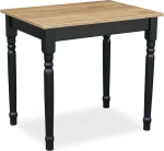 Metdrew puidust s&ouml;&ouml;gilaud, 80 x 60 cm, kompaktne ja tugev, dekoratiivsete jalgadega, 2 inimesele, v&auml;ike k&ouml;&ouml;gilaud, skandinaavia disain, lauaplaat: Craft Oak Gold