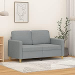 qohoio Loveseat 359470 2-kohaline diivan diivan 2-kohaline diivan elutuppa Diivanid diivanid helehall 120 cm kangas