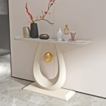 Schlanker, moderner Konsolentisch mit Stauraum, modernes Akzentst&uuml;ck f&uuml;r die Dekoration von Wohnzimmer, Flur oder Eingangsbereich