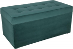 mg disain Polsterdatud tugitooli, 45 x 90 cm, roheline v&auml;rv - pehme iste, hingedega hoiuruumiga (105 liitrit) mahutab kuni 100 kg koormust, veluur - tugitooli elutuppa, magamistuppa, esikusse.