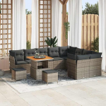Homgoday Garten-Sofa-Set mit Kissen 12 tk Grau 80 x 80 x 71 cm Diivan Gartenm?Bel Model3363473