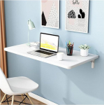 Klapptisch zur Wandmontage, 120 x 40 cm, platzsparend, schwimmend, Laptop-Schreibtisch f&uuml;r Arbeitszimmer, Esszimmer und Schlafzimmer, kompakter klappbarer Arbeitstisch (suurus: 80 x 50 cm)