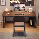 Moderner industrieller Computertisch, einfache B&uuml;rom&ouml;bel aus Metall und Holz, f&uuml;r Zuhause, Laptop, Arbeitsplatz, perfekt f&uuml;r Arbeitszimmer, Heimb&uuml;ro und Kinderzimmer