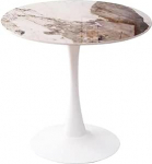 S&ouml;&ouml;gilaud 60/70/80 cm &uuml;mmarguse alusega s&ouml;&ouml;gitoa laud graniitplaat metallist jalaga Tulip kohvilaud vaba aja l&otilde;pplaud elutuppa kohvikusse ja k&ouml;&ouml;ki (V&auml;rv: 70 cm)