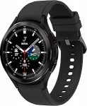 Samsung Galaxy Watch4 Classic, &uuml;mmargune LTE nutikell, Wear OS, p&ouml;&ouml;rlev l&uuml;nett, treeningkell, treeningj&auml;lgimisseade, 46 mm, must