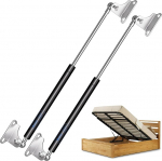 ARANA 500 mm 445 N / 45 kg gaasikevadel amortisaatorid, L-t&uuml;&uuml;pi gaasikevadel gaasikevadel h&uuml;drauliline kinnitus RV voodi Camper veoauto paadi motorhome akna raske kasti kaane, pakend 2-st