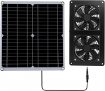 P&auml;ikeseventilaator, topeltventilaatori p&auml;ikesepaneelide komplekt, p&auml;ikesepaneel, v&auml;litingimustes kasutatav p&auml;ikeseventilaator RV jaoks, kasvuhoone ventilaator soodustab ventilatsiooni, et suurendada siseruumide temperatuuri