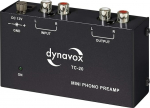 Dynavox TC-20 Phono Preamp Compact Metal Case plaadim&auml;ngija MM skaneerimiss&uuml;steemidega - must
