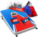 Blaustein Official Cornhole Game Outdoor - 11-osaline komplekt Ameerika traditsiooni j&auml;rgi - V&auml;litingimustes m&auml;ngimine - Visandamism&auml;ngud &otilde;ues - Aiam&auml;ngud