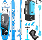 Bluefin Cruise Premium Stand Up Paddle Set | Inflatable Paddleboard for Adults | SUP Package with Backpack, Fiberglass Paddle, and Pump | 5 Year Warranty