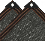 Markiis - 2 x 2 m koos aasadega 90% p&auml;ikesekaitse R&otilde;du Must markiis kangast Patio varikatuse Aed Patio UV kaitse taimedele Bassein Kana Coop