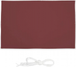 Relaxdays Rectangular Sun Sail 2 x 3 m Water Resistant UV Protection with Tension Ropes Garden Shade Red