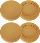 sourcing map 4 Pack Round Stool Covers 16-20 Inch Washable Dustproof Slipcover Seat Cushion with Elastic for Bar Kitchen Living Room Decoration Camel