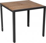 Bolero DS152 Nelinurkne teras- ja akaatsiapuidust laud 74cm x 80cm x 80cm