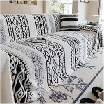 Pobbycrafm Sofabezug L Form 1 2 3 4 Sitzer, Hund Katze Sofaschoner Rutschfester Couch &Uuml;berzug Waschbarer L-f&ouml;Rmiger M&ouml;belbezug Kratzschutz f&uuml;r Sofa Black 180x150cm