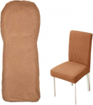 Komplekt 4 Stretch toolikatet s&ouml;&ouml;gitoa toolidele, elastsed toolikatted, kohvi pruunid