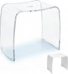 Meran XL Vannitoa jakkvel - L&auml;bipaistev akr&uuml;&uuml;ljakkvel eriti suure istmega - kaasaegne du&scaron;ijakkvel k&auml;epidemega ja libisemiskindlad kummist jalad - vastupidav jakkvel vannituppa, koridori jaoks