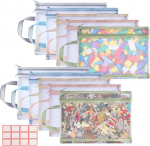 10 v&otilde;rkkoti pakett t&otilde;mblukuga, kahekihiline sorteerimine m&auml;nguasjade ladustamise kotid t&otilde;mblukuga, hingav, selge, lauam&auml;ngu ladustamine, puzzle ladustamise kotid jaoks