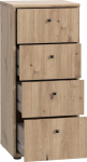 FORTE Tempra 2 kapp 4 sahtliga, Puitmaterjal, Artisan Oak Style, 38,6 x 85,5 x 34,8 cm (B x K x S)