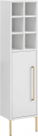 Schildmeyer Gloria Highboard 148429, valge/kuldne, 130,6 x 30,4 x 21,8 cm