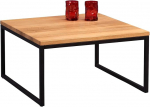 HomeTrends4You kohvilaud Wild Oak Metal Frame Black