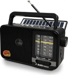 Bluetooth raadio v&auml;ike p&auml;ikesepatarei ja 1200 mAh akuga, AM/FM/SW vastuv&otilde;tja 8 W k&otilde;lariga/TWS/USB/TF, kohverraadio k&ouml;&ouml;giraadio telkimiseks, h&auml;daolukordadeks ja v&auml;ljas (must)