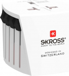 SKROSS - 1.102500 - Adapter Universel muv Micro - prises France (sans Terre) vers Plus de 200 autres Destinations - Valge