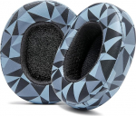 WC - Asendusk&otilde;rvapadjad Skullcandy Hesh 3 & Crusher Over-Ear k&otilde;rvaklappidele, mis on valmistatud Wicked Cushions poolt | Parem vastupidavus, paksus ja mugavus | Geo Grey