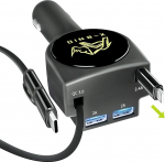 3.1A 47W sisset&otilde;mmatav autolaadija, kiirlaadimise sisset&otilde;mmatavad kaablid (36") ja 2 USB pesa autolaadija adapter, mis &uuml;hildub iPhone'i ja Android telefonidega, auto lisaseadmed