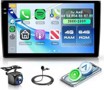 4G + 64G Rimoody Android autoraadio Audi A4 S4 RS4 B6 B7 8E 2000-2009 9-tolline juhtmevaba Carplay koos Android auto navigatsiooniga GPS peeglilink Bluetooth FM/RDS/EQ roolijuhtimispuldiga