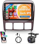 4G + 64G juhtmevaba Carplay Android autoraadio Mercedes Benz S klassile W220 S280 S320 S350 S400 S430 S500 S600 AMG 1998-2005 9-tolline autoraadio Android auto navigatsioon GPS WiFi Bluetooth FM/RDS/32 EQ/SWC