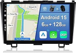 [6GB + 128GB] Android 14 autoraadio Honda CRV (2007-2011)-[Integreeritud CarPlay/Android Car/DSP/GPS]-9-tolline IPS 2.5D kaamera + MIC-DAB/peeglilink/Bluetooth 5.0/360 kaamera/juhtimisratta juhtimine
