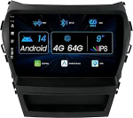 4G + 64GB autoraadio Android 14 Hyundai IX45 Santa Fe 2012-2017 jaoks koos kaamera + mikrofoniga Carplay Android auto GPS DSP WiFi RDS BT5.0 roolijuhtimine Mirorr Link 9-tolline IPS