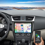 Hikity 8-tuumaline 4+64G Android autoraadio Nissan Pulsar B17 2013-2017, 10-tolline puutetundlik raadio traadita CarPlay & Android auto Bluetooth Hands-Free komplekt GPS DSP WiFi FM/RDSiga