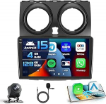 4+128G Autoradio f&uuml;r Nissan Qashqai J10 2006-2016 Android 15 mit 9'' In-Cell Bildschirm Unterst&uuml;tzung Wireless Carplay und Android Auto Mirror Link Radio FM/RDS GPS WiFi BT SWC