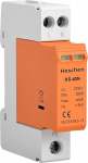 Hescheni &uuml;lepingekaitse seade SPD, HS-40N, 275VAC 20KA, 2P, tulekindel, madalpinge piiraja, 35mm DIN r&ouml;&ouml;pmel paigaldus