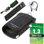 ZEHNDER HX 2600 Mini Digital Satellite Receiver HD + HDMI kaabel koos salvestusfunktsiooniga, satelliit HD vastuv&otilde;tja satelliittelevisiooni jaoks, HD v&otilde;imeline