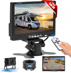 Camecho tagurduskaamera kaablikomplekt koos 7-tollise TFT LCD monitoriga, IP68 veekindel &ouml;ise n&auml;gemise 170&deg; tagurduskaamera juhtmega s&uuml;steemi komplekt buss/haagis/veoauto/veoauto/autoauto (12-24 Volt) jaoks.