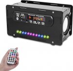 DONGKER DIY elektrooniline jootekomplekt Bluetooth-k&otilde;larikomplekt FM-raadioga, mini koduse stereoheli v&otilde;imendi LED-indikaatoriga, DIY raadiokomplektid, k&otilde;larikarp koos kaugjuhtimispuldiga