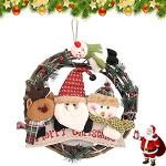 J&otilde;ulup&auml;rg Lumememm, 30 cm j&otilde;ulukaunistus Garland Elk, j&otilde;ulup&auml;rg uksep&auml;rg v&auml;ljas, lumemees advendip&auml;rg, sobib j&otilde;uludeks uksele, aknale, kaminale, elutuppa