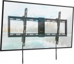 Universaalne televiisori seinakinnitus 43-95-tolline kallutatav - lame televiisori kinnitus kuni 75 kg, VESA 800 x 400 &uuml;hilduv, kumeratele ja lameekraaniga televiisoritele, must, lihtne montaaž, elutuba ja kontor, must