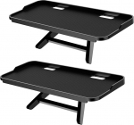 JXMTSPW Top Shelf for TV Mount Flat Screen Streaming Devices Multimedia Boxes Speaker Monitor Mount for Monitor Top Shelf TV 2 Pack