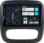 Android 14 autoraadio Renault Trafic 3 / Opel Vivaro B (2014-2021) GPS navigatsioon - CarPlay Android Car - tagurduskaamera - 2G + 32G - IPS 9 tolli 2 DIN - DSP DAB roolijuhtimispuldi juhtimine