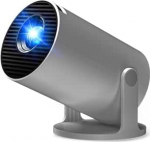 Miniprojektor koos statiiviga, AKIYO WiFi Bluetooth projektor Full HD 1080P toetus, Native 720P kaasaskantav videoprojektor mobiiltelefonile, kodukino projektor, mis &uuml;hildub j&auml;rgmisega