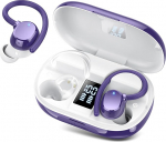 Lekaby Bluetooth k&otilde;rvaklapid Sport, 2025 k&otilde;rvaklapid juhtmevabad Bluetooth 5.3, 128 tundi ultrakerged k&otilde;rvaklapid koos rihmaga, 2025 m&uuml;ravastased k&otilde;rvaklapid, HiFi Stereo, IP7 veekindel jooksmine, LED