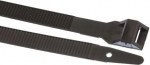 HellermannTyton - 100 musta paigalduskaablipaelade komplekt PA66 750 x 9 mm Robust LPH750