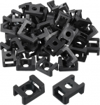 hankimise kaart Kaabel Tie Base Sadul Kinnitus traadi hoidja 22.3x15.9x9mm Wire Clips Organizer hoidja elektrooniliste juhtmete organiseeritud must 0.5cm l&auml;bim&otilde;&otilde;t 500pcs