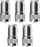 PL259 kaabliklamber Kompressioon&uuml;hendusega koaksiaaladapter 7D-FB Ecoflex 10 RG213 RG214 LMR400 jaoks 5 tk pakendis