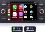 iFreGo FTC7235B 7-tolline 2 Din autoraadio Ford Mondeo, Focus, S-Max jaoks. FM-raadio koos Apple CarPlay/Android autoga, Bluetooth, DVD/CD, GPS, USB, SD, roolijuhtimine, tagurduskaamera.