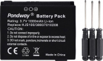 PONDWAY 1000 mAh 3,7 V asendusaku GPS aku, mis &uuml;hildub Mercedes Benz Becker Map Pilot HJS100 HJS-100 338937010208 GPS navigatsioonis&uuml;steemiga Sat Nav laetav Li-ion akupakett koos remondiga